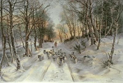 Through the Calm and Frosty Air (Restrike Etching) art print by Joseph Farquharson
