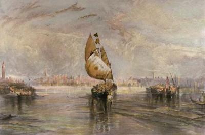 The Sun of Venice Going out to Sea (Restrike Etching) art print by Joseph Mallord William Turner
