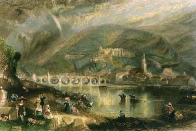 Town and Castle of Heidelburg (Restrike Etching) art print by Joseph Mallord William Turner