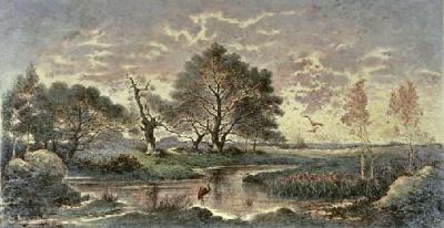 Sunset (Restrike Etching) art print by Lucien Gautier