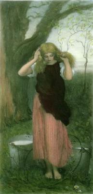 The Milkmaid (Restrike Etching) art print by Mason