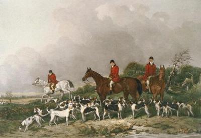 Old Berkshire Hunt (Restrike Etching) art print by Mervyn Goode