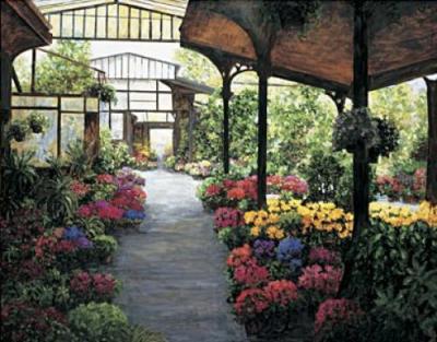 Paris Flower Market I art print by Montserrat Masdeu