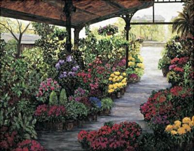 Paris Flower Market II art print by Montserrat Masdeu