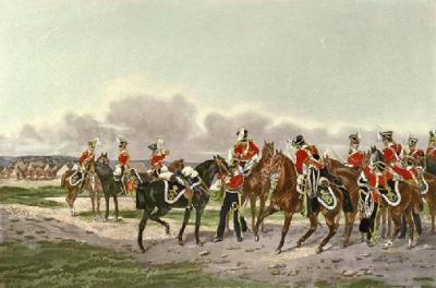 Light Dragoons - 13th (Restrike Etching) art print by Orlando Norie