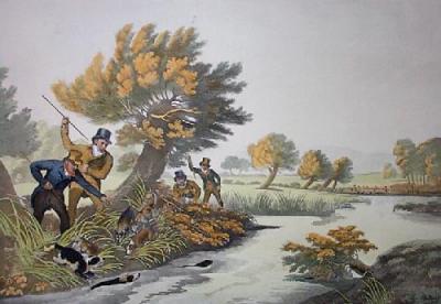 Otter Hunting (Restrike Etching) art print by Philip Reinagle