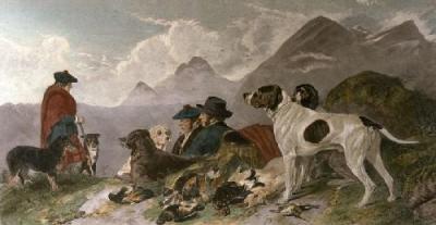 Shooting (Restrike Etching) art print by Richard Ansdell