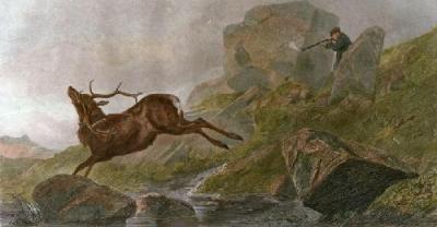 The Shot (Restrike Etching) art print by Richard Ansdell