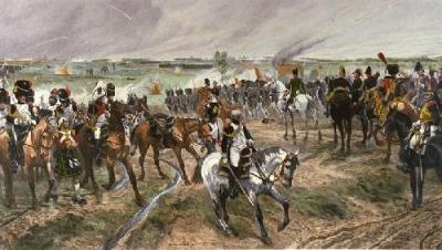 Napoleon's Old Guard 1815 (Restrike Etching) art print by Richard C. Woodville