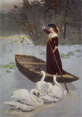 Lady of the Lake (Restrike Etching) art print by Samuel Edmund Waller