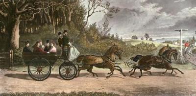 The Wagonette (Restrike Etching) art print by Samuel Williams