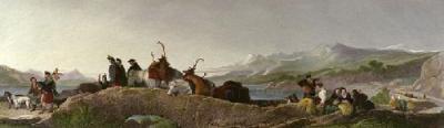 Chief's Return from Deerstalking (Medium) (Restrike Etching) art print by Sir Edwin Henry  Landseer