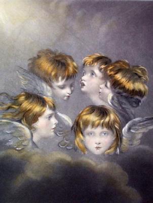 Circle of Angels (Restrike Etching) art print by Sir Joshua Reynolds
