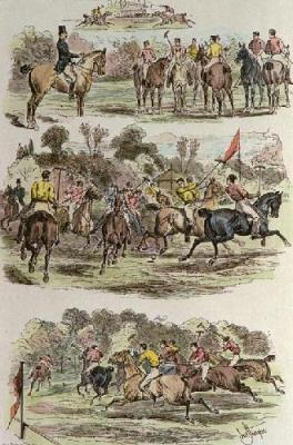 Military Polo at Hurlingham (Restrike Etching) art print by Sturgess