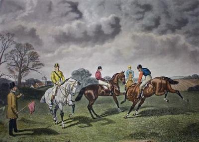 Restive at the Post (Restrike Etching) art print by Sturgess