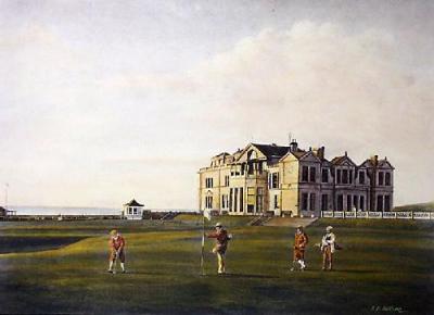 St. Andrews (Restrike Etching) art print by Terence Gilbert