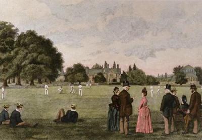 Cricket at Rugby (Restrike Etching) art print by Thomas M. Hemy
