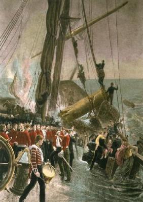 Wreck of the Birkenhead (Restrike Etching) art print by Thomas M. Hemy