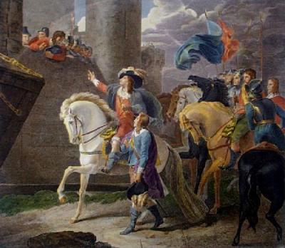 The Siege of Hull (Restrike Etching) art print by Thomas Stothard