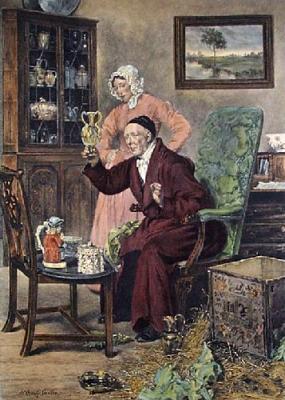 Antiquary (Restrike Etching) art print by Walter Dendy Sadler