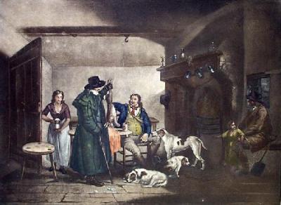 Inside a Country Alehouse (Restrike Etching) art print by Ward