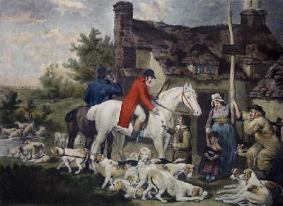 Outside a Country Alehouse (Restrike Etching) art print by Ward