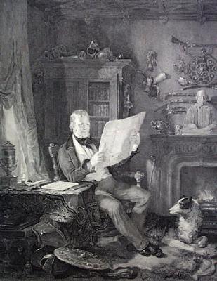 Sir Walter Scott (Restrike Etching) art print by William Allan