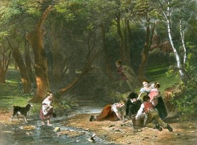 Lucky Escape (Restrike Etching) art print by William Frederick Witherington