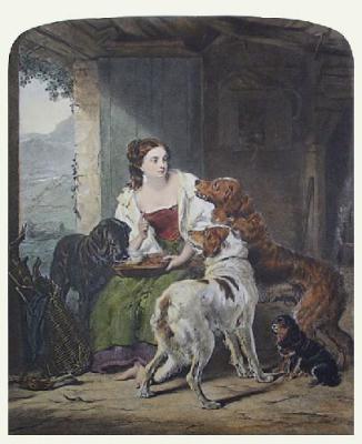 The Keeper's Daughter (Restrike Etching) art print by William Frith