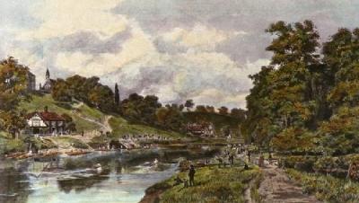 Shrewsbury School,The Regatta (Restrike Etching) art print by Wimbush