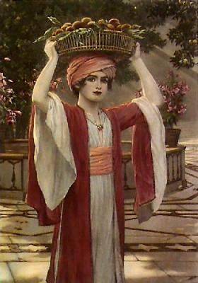 Fruit Seller (Restrike Etching) art print by Anonymous