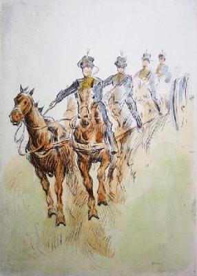 Gun Carriage (Restrike Etching) art print by Anonymous