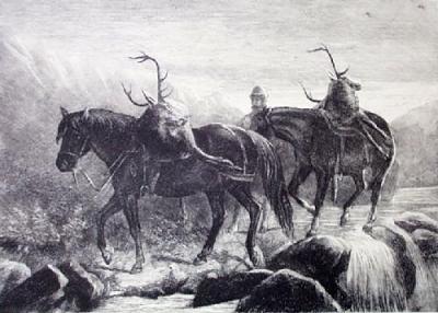 Returning (Restrike Etching) art print by Anonymous