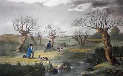 Snipe Shooting (Restrike Etching) art print by Anonymous