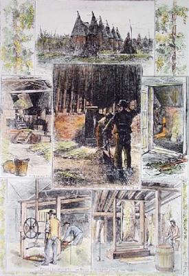 The Hop Harvest (Restrike Etching) art print by Anonymous