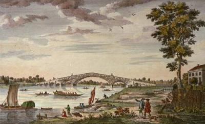 Walton Bridge (Restrike Etching) art print by Anonymous