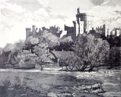 Windsor Castle (Restrike Etching) art print by Anonymous