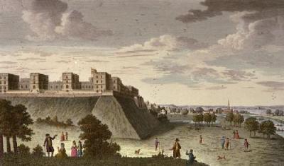 Windsor Royal Castle & Palace (Restrike Etching) art print by Anonymous