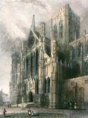 York Minster (Restrike Etching) art print by Anonymous