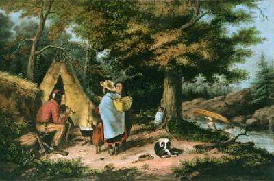 Canadian Camp (Restrike Etching) art print by Cornelius Creighoff