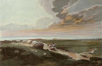 Cloudy Day A (Restrike Etching) art print by David Cox