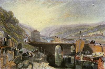 Kirkstall Lock on the River Aire (Restrike Etching) art print by Francis Calcraft Turner