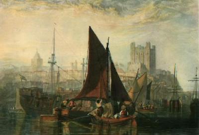 Rochester on the River Medway (Restrike Etching) art print by Francis Calcraft Turner