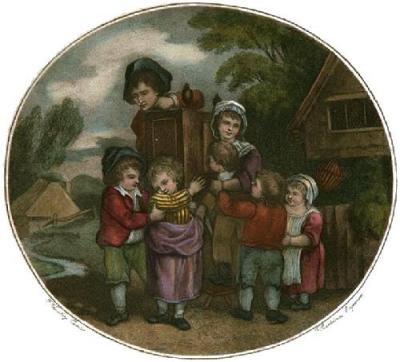 Peep Show (Restrike Etching) art print by Francis Wheatley R.A.