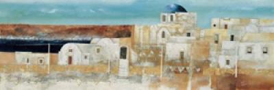 Veduta di Thira art print by Fulvio Dot