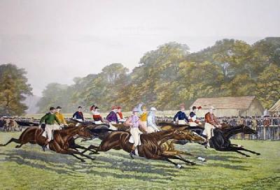 Our Gentlemen Riders (Restrike Etching) art print by George Veal
