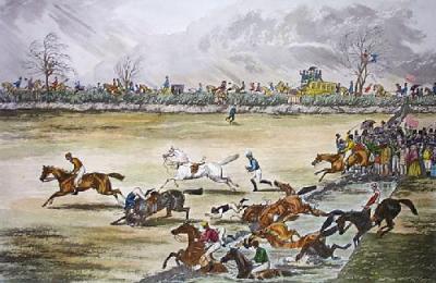 Scarborough Steeplechase (Restrike Etching) art print by Harland