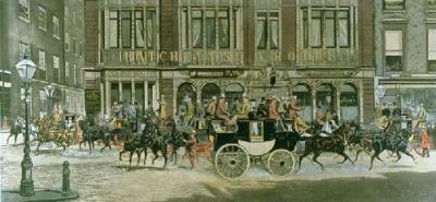 Leading Road Coaches (Restrike Etching) art print by Harrington Bird