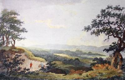 Hewels Field (Restrike Etching) art print by John Burden