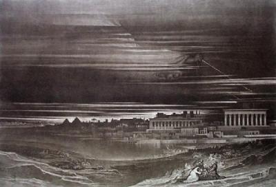 Destroying Angel (Restrike Etching) art print by John Martin